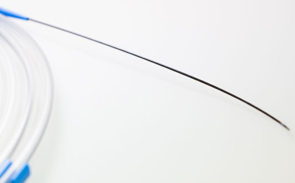 a close up of a needle