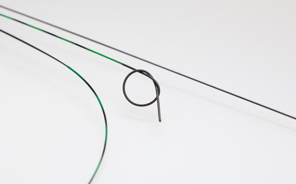 a close up of a wire