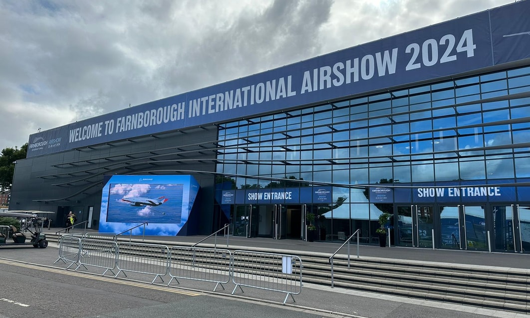 a large building with glass windows