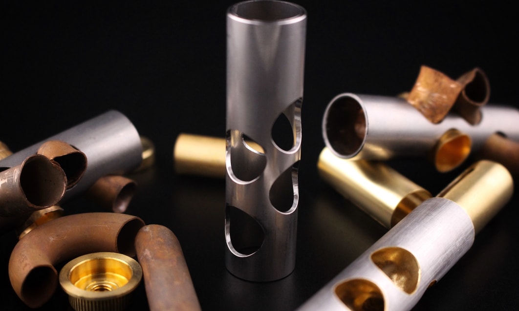 a group of metal objects