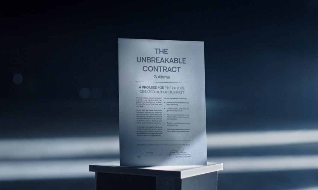 a paper on a pedestal