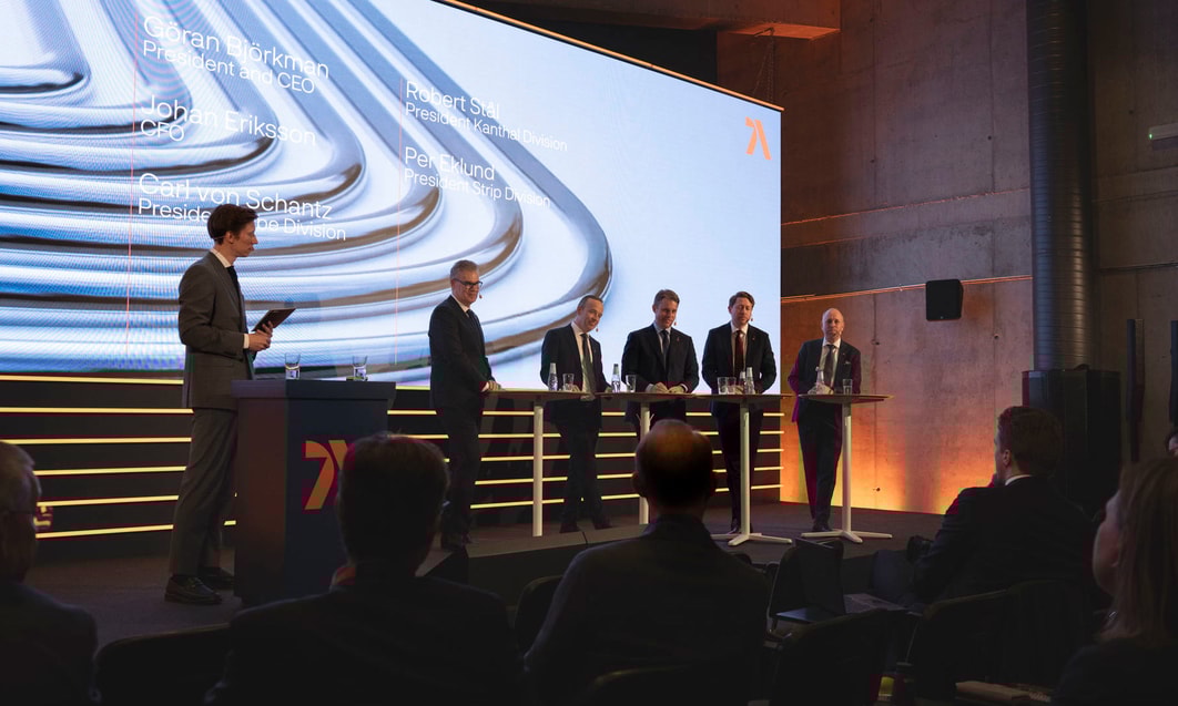 a group of men standing on podiums