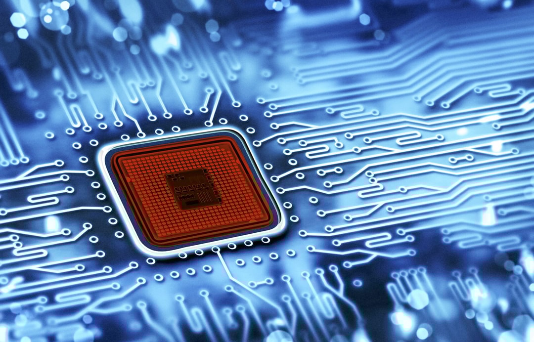 a close-up of a circuit board