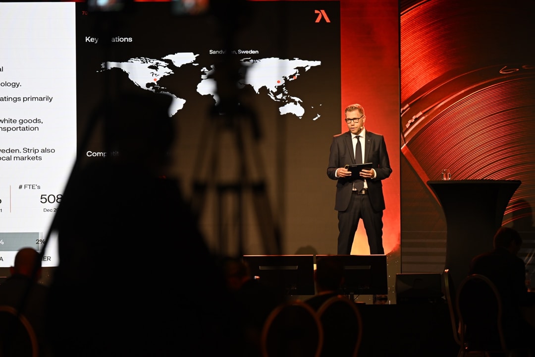 a person standing on a stage