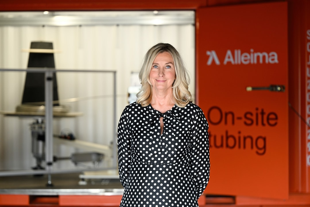 a person in a polka dot dress