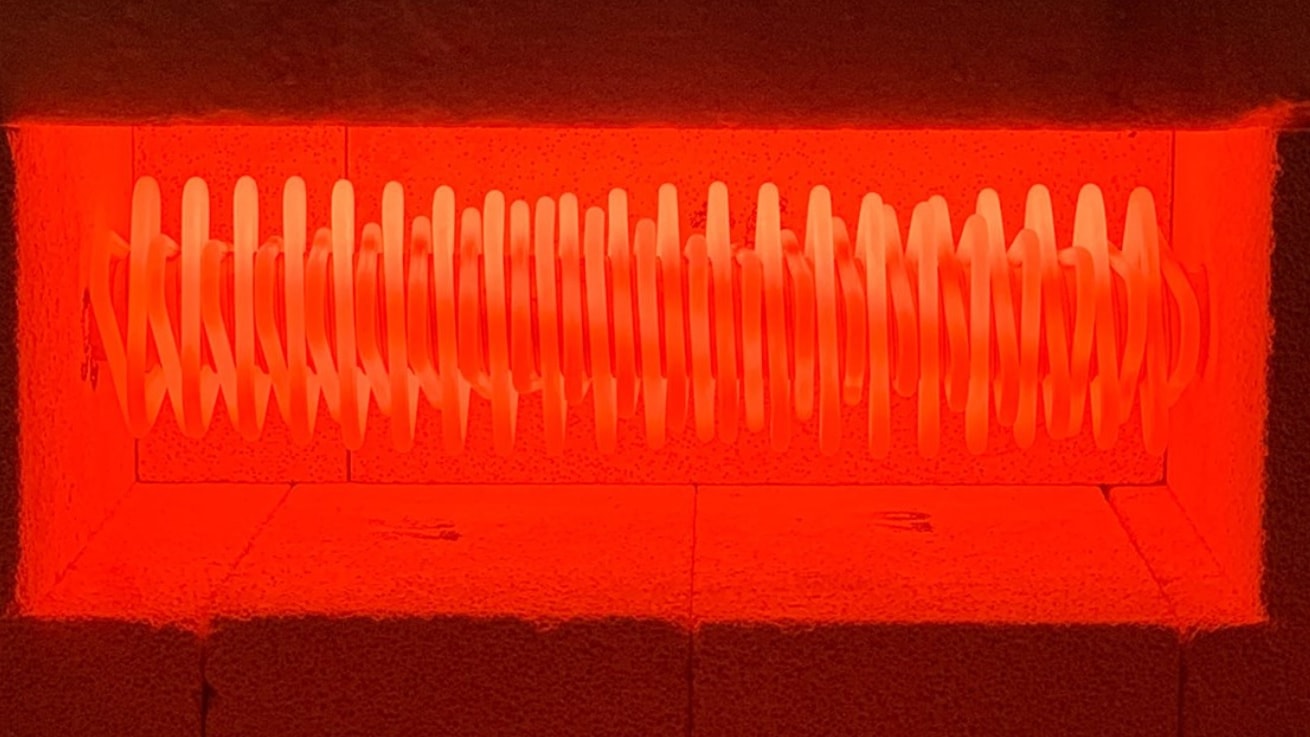 a coil of white plastic