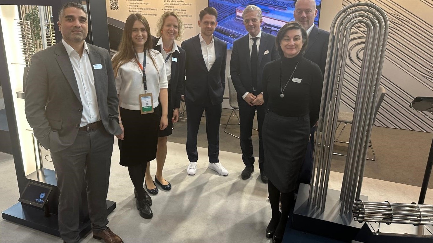 a group of people standing together