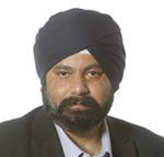 a person with a turban on his head