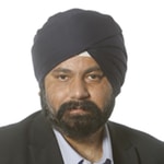 a person with a turban on his head