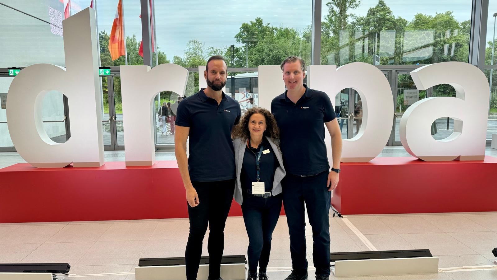 a group of people posing for a picture