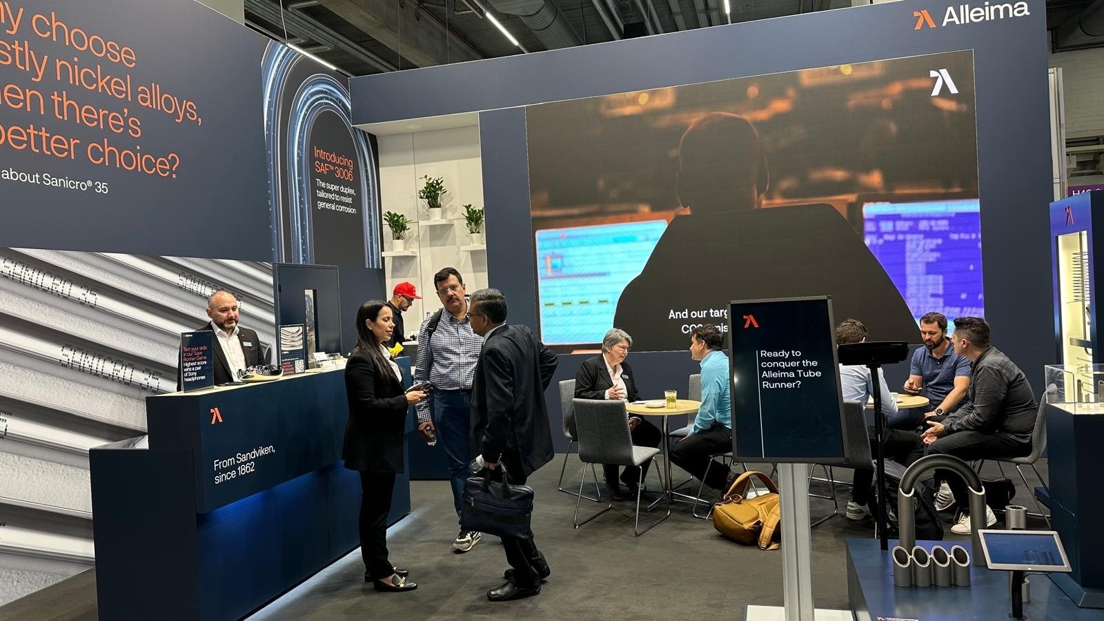 a group of people in a room