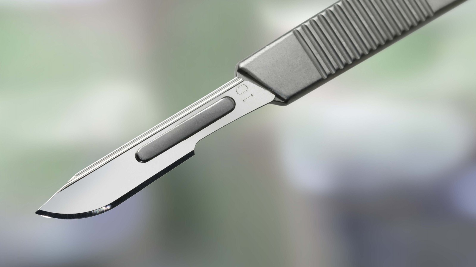 a close-up of a scalpel