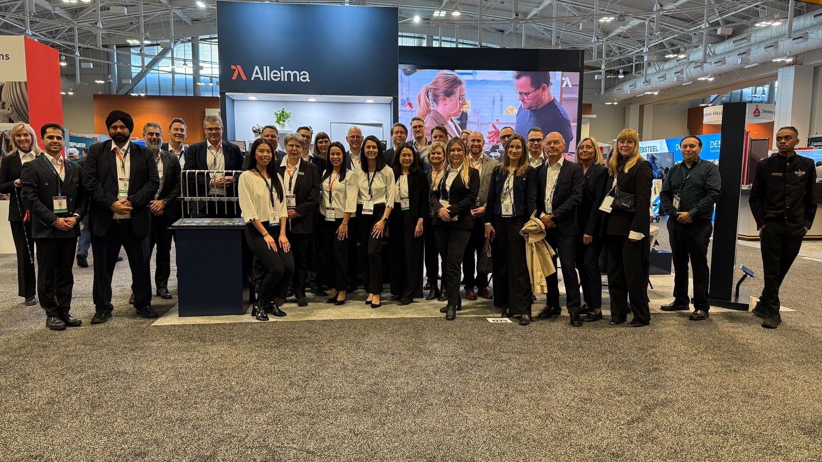 a group of people posing for a photo