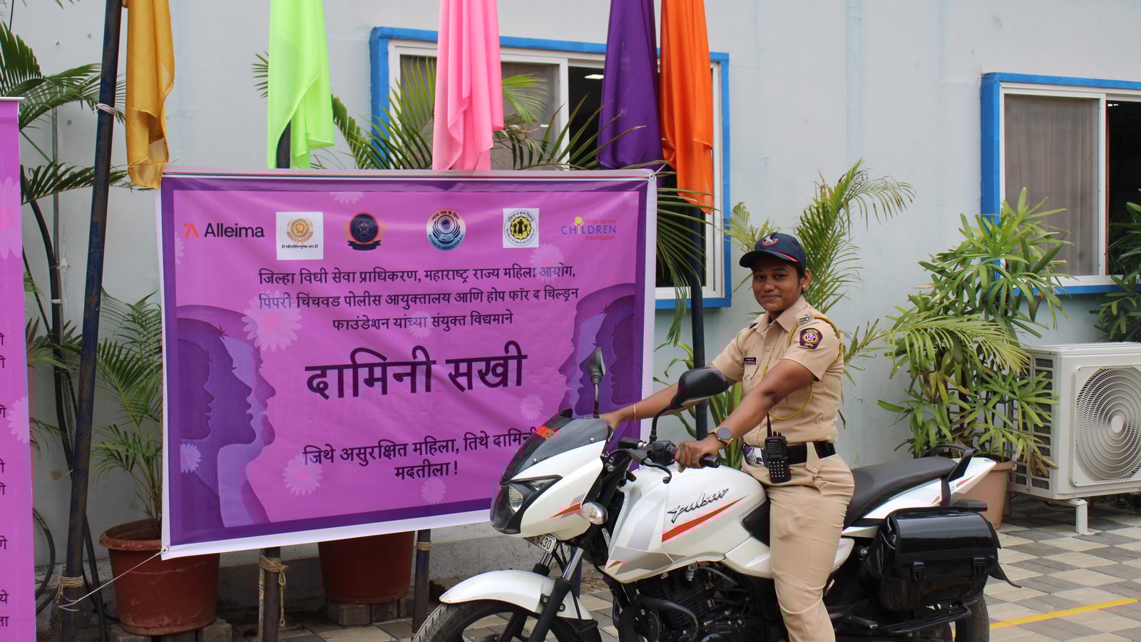 a person on a motorcycle