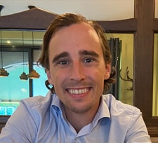 a person smiling at camera