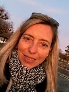 a person smiling for a selfie