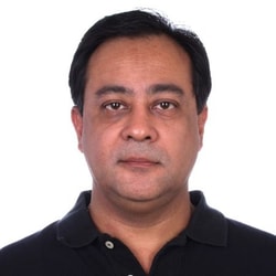 a person in a black shirt