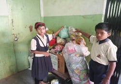 Waste collection at school, Pune.jpg