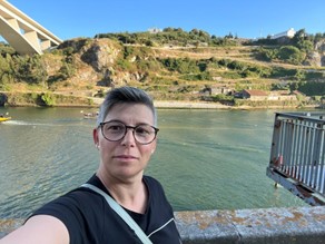 a person taking a selfie