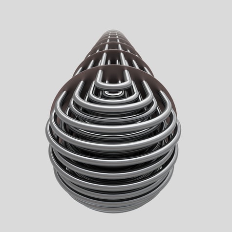 a close up of a spiral object