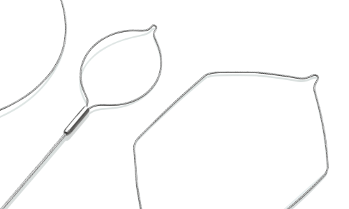 en grupp av trådobjekt