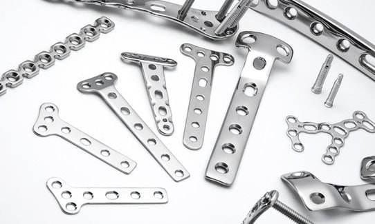 a group of metal parts