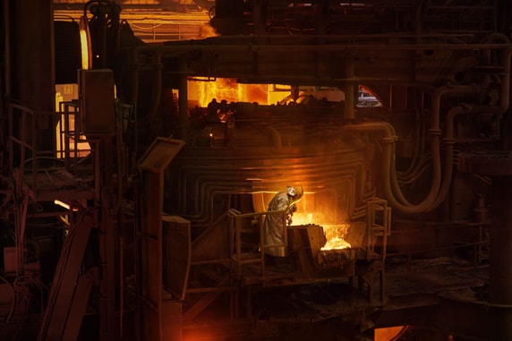 a person in a factory