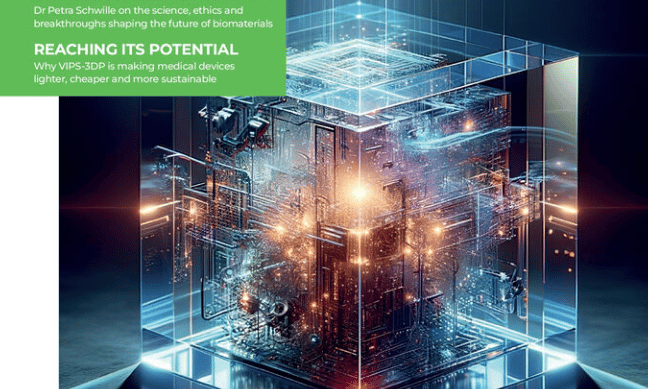 MDD magazine cover showing a cube of electrical components