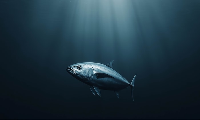 a fish swimming in the water