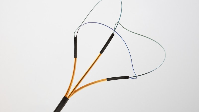 a close-up of a wire