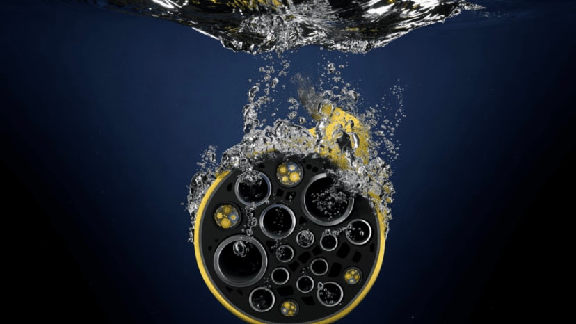 a circular object in water