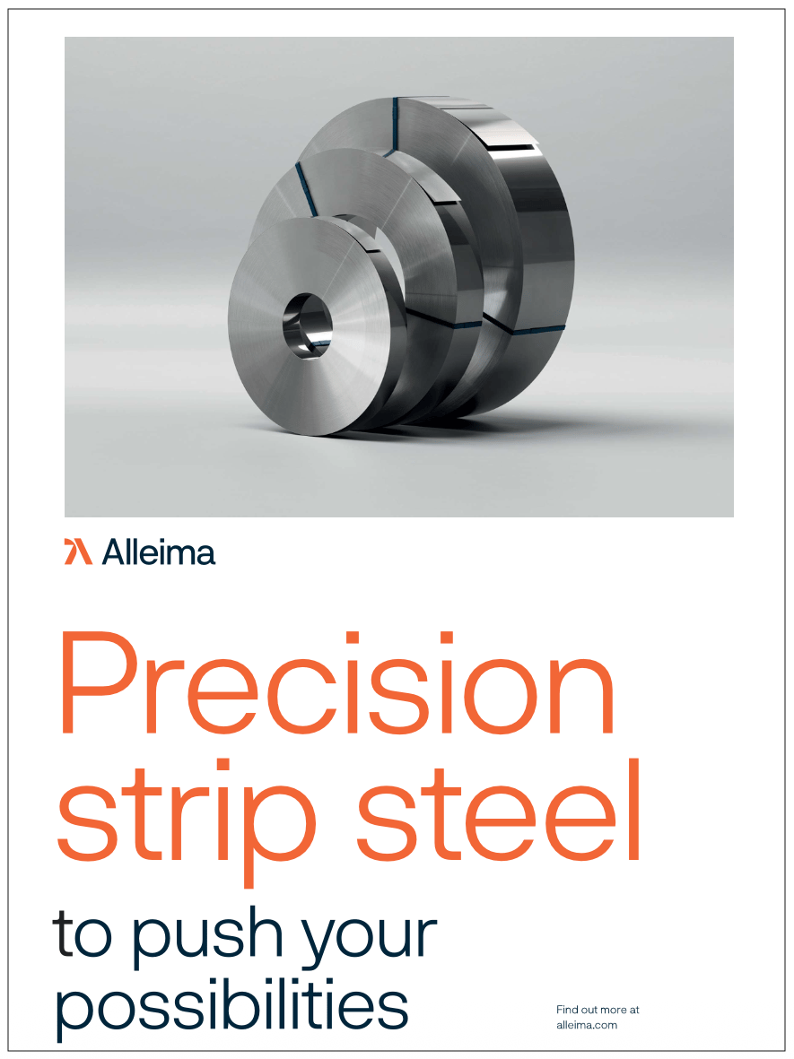 eine Gruppe von Metallrollen