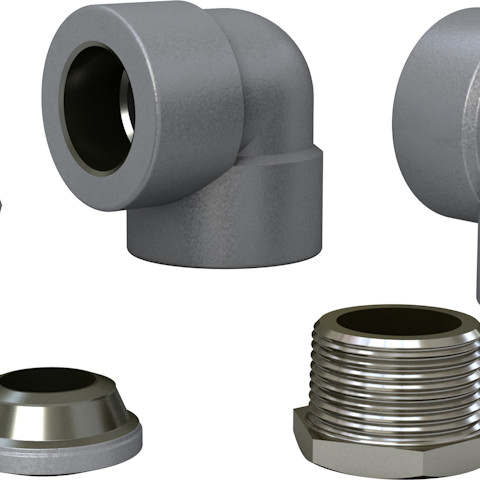 Forged NPT-threaded fittings acc. to ASME